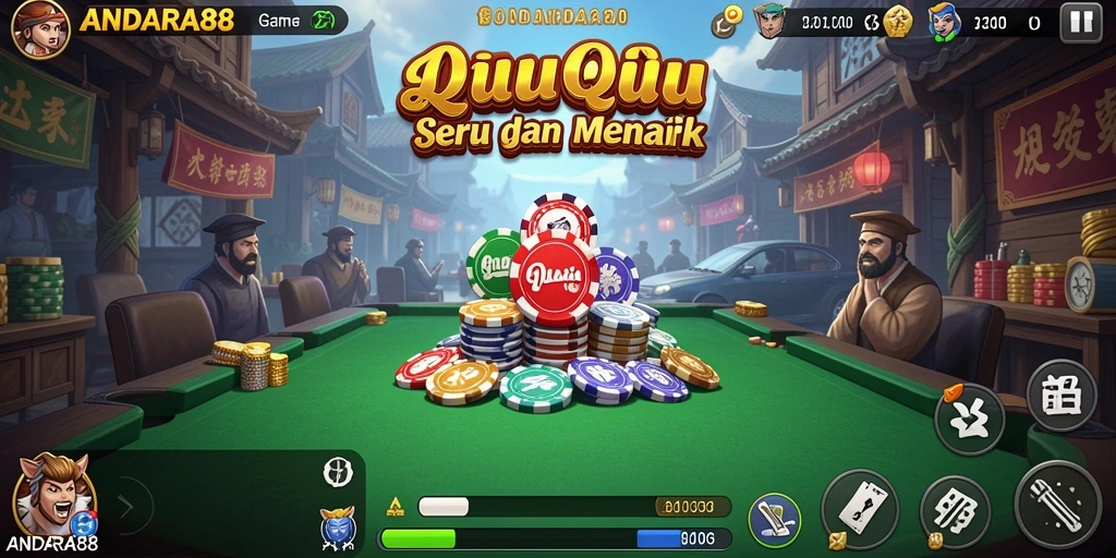 Gameplay QiuQiu yang penuh aksi dan seru.