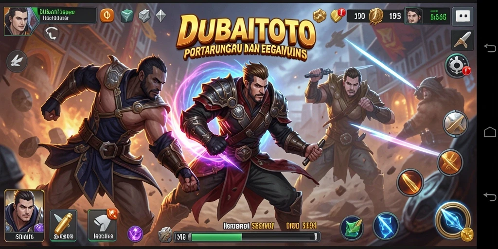 Gameplay intens DUBAITOTO dengan serangan dan pertahanan yang strategis.