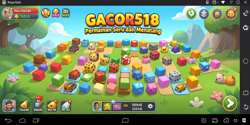 Screenshot GACOR518 menampilkan gameplay puzzle yang seru.