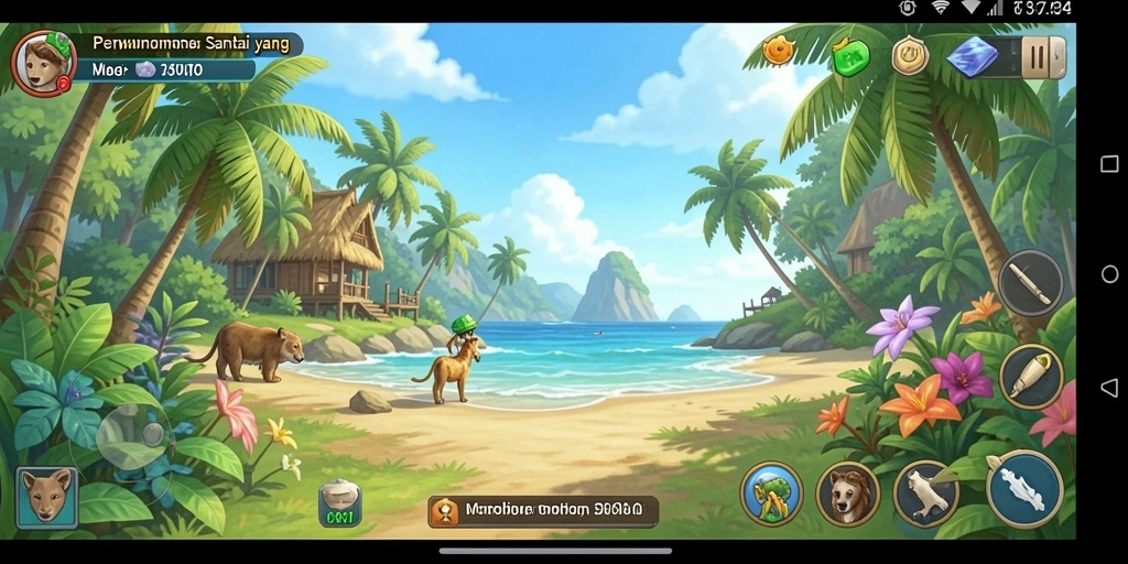 Tampilan gameplay HOKIWON yang seru dan penuh warna.