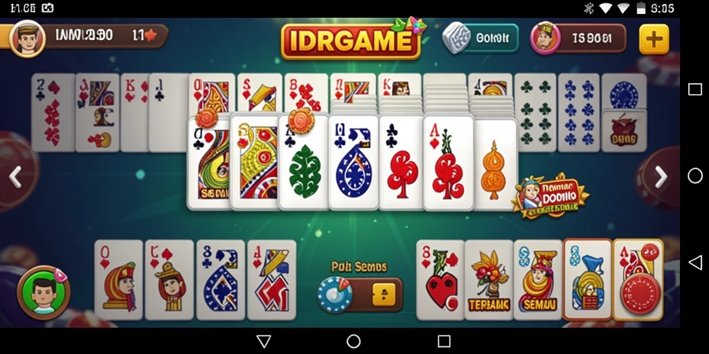 Tampilan permainan Domino yang menegangkan di IDRGAME.