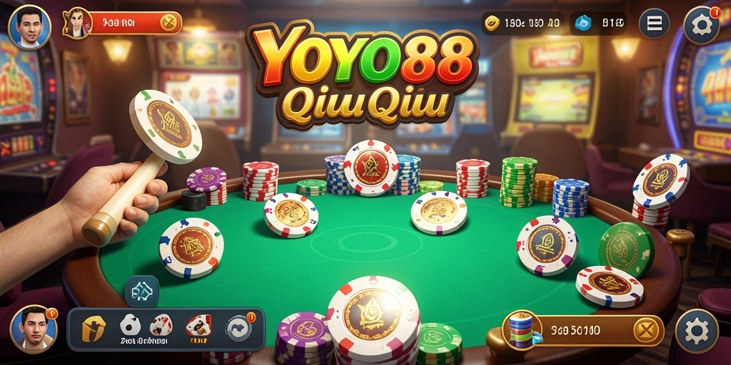 Screenshot gameplay QiuQiu yang intens dan penuh strategi.