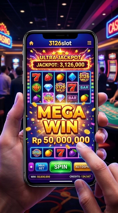 Tampilan utama aplikasi 3126slot yang sederhana dan modern.
